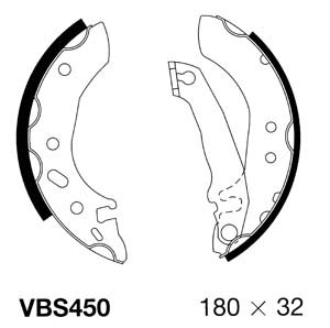 Brake Shoe Set (VBS450)