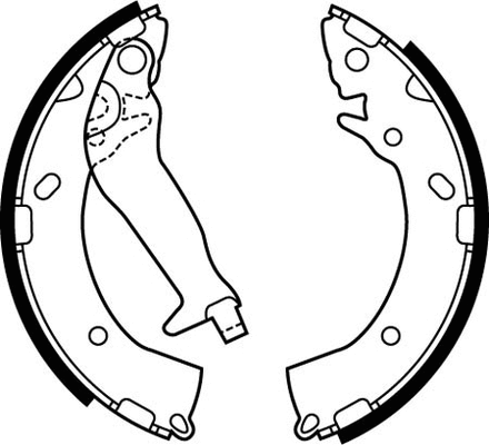 Brake Shoe Set (VBS702)