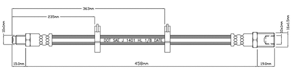 Brake Hose (VBJ122)