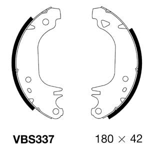 Brake Shoe Set (VBS337)