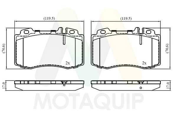 Brake Pad Set, disc brake (LVXL1073)