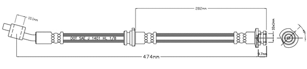 Brake Hose (VBJ627)