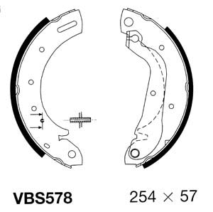 Brake Shoe Set (VBS578)