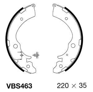 Brake Shoe Set (VBS463)