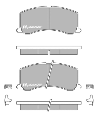 Brake Pad Set, disc brake (LVXL156)