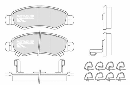 Brake Pad Set, disc brake (LVXL1256)