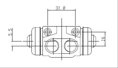 Wheel Brake Cylinder (VWC339)