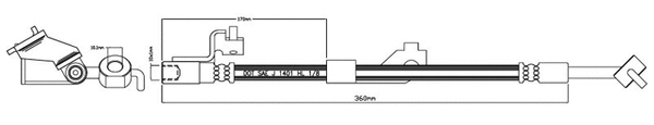 Brake Hose (VBJ174)