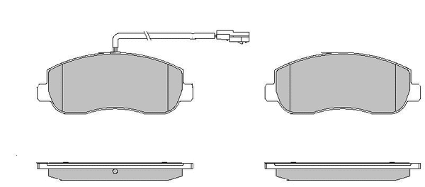Brake Pad Set, disc brake (LVXL1636)