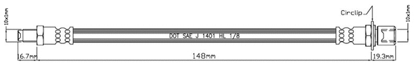 Brake Hose (VBH950)