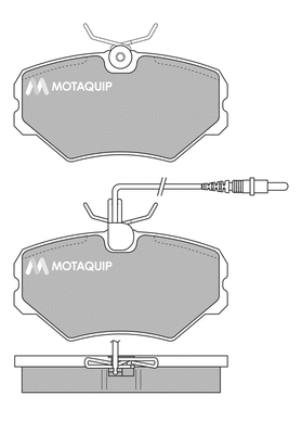 Brake Pad Set, disc brake (LVXL305)