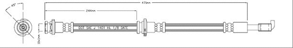 Brake Hose (VBH1236)