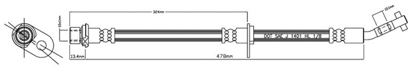 Brake Hose (VBJ269)