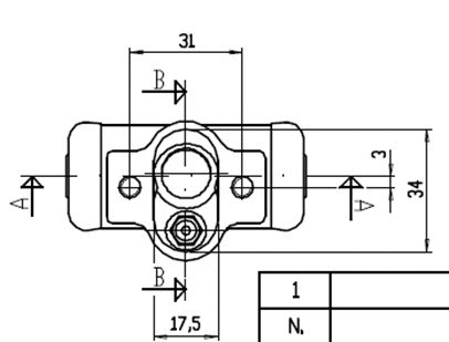 Wheel Brake Cylinder (VWC606)