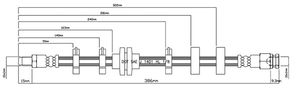 Brake Hose (VBH837)