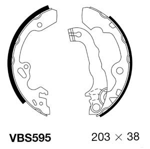 Brake Shoe Set (VBS595)