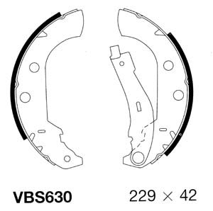 Brake Shoe Set (VBS630)