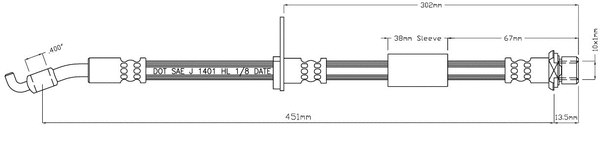 Brake Hose (VBJ484)