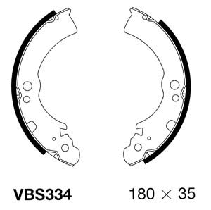 Brake Shoe Set (VBS334)