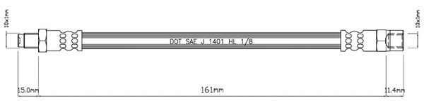 Brake Hose (VBH818)