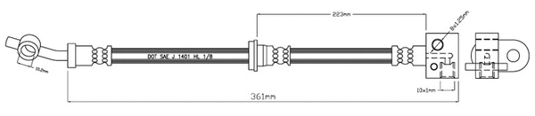 Brake Hose (VBH623)