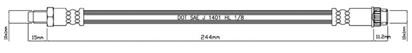 Brake Hose (VBH747)