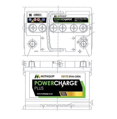 Starter Battery (VBY72)