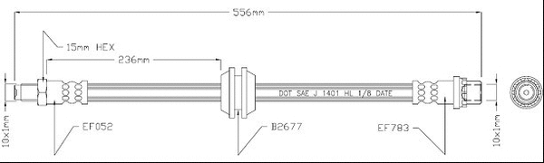 Brake Hose (VBJ519)