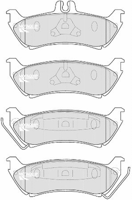 Brake Pad Set, disc brake (LVXL1215)