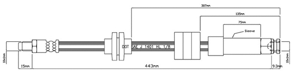 Brake Hose (VBH847)