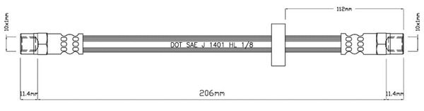 Brake Hose (VBH529)