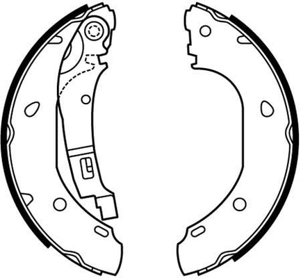 Brake Shoe Set (VBS698)