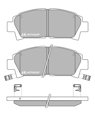 Brake Pad Set, disc brake (LVXL735)
