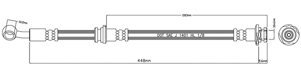 Brake Hose (VBH1018)