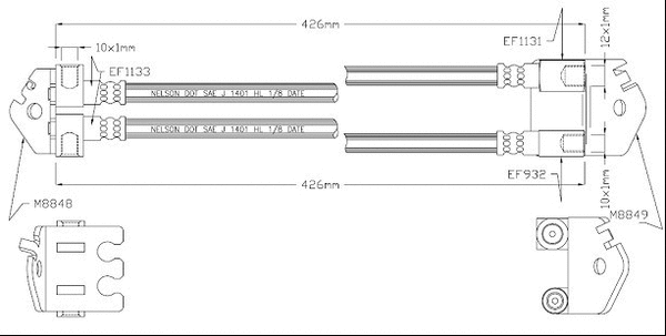 Brake Hose (VBH1223)