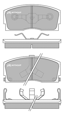 Brake Pad Set, disc brake (LVXL542)