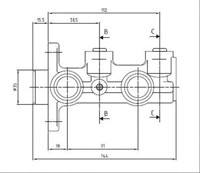 Brake Master Cylinder (VMC241)