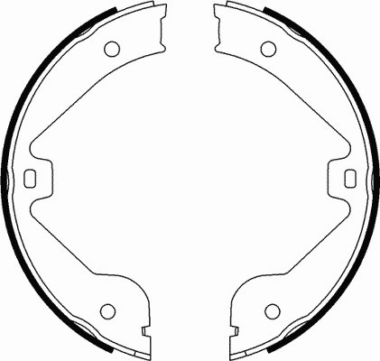 Brake Shoe Set, parking brake (LVBS794)