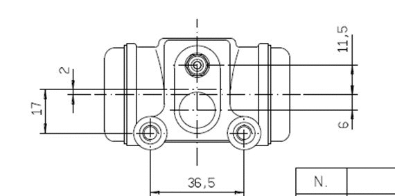Wheel Brake Cylinder (VWC822)