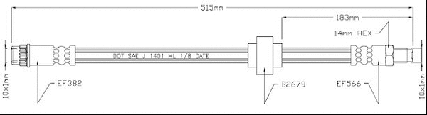 Brake Hose (VBJ298)