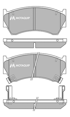 Brake Pad Set, disc brake (LVXL885)