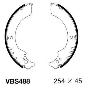 Brake Shoe Set (VBS488)