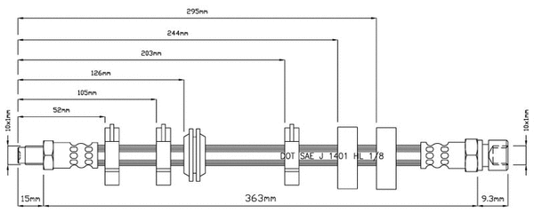 Brake Hose (VBH681)