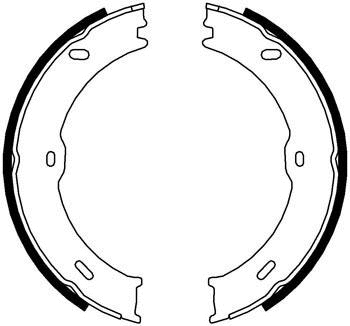 Brake Shoe Set, parking brake (LVBS798)
