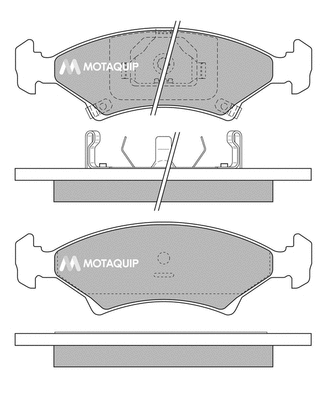 Brake Pad Set, disc brake (LVXL178)