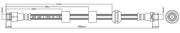 Brake Hose (VBH1066)