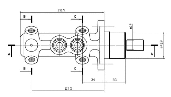 Brake Master Cylinder (VMC231)