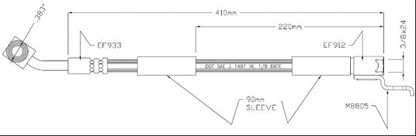 Brake Hose (VBJ549)