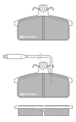 Brake Pad Set, disc brake (LVXL652)