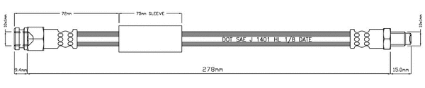 Brake Hose (VBH941)